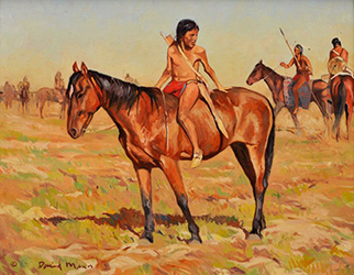 Loinclothed hobby; Obrzek dne - the picture od the day - awa rel - Art of David Mann, Still Too Young To Fight