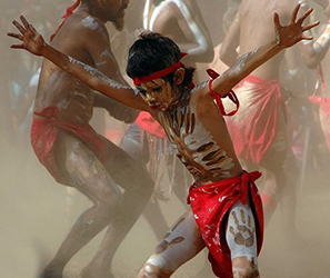 Loinclothed hobby; Obrzek dne - the picture od the day - awa rel - Aboriginal boy dancing - Queensland, Australia' by Hannah L Glenton