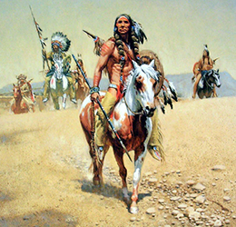 Loinclothed hobby; Obrzek dne - the picture od the day - awa rel - Art of Frank Mccarthy, Comanche War Trail