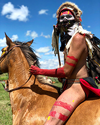 Loinclothed hobby; Obrzek dne - the picture od the day - awa rel - Reenacting, Sioux - or - Cheyenne warrior