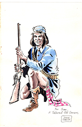 Loinclothed hobby; Obrzek dne - the picture od the day - awa rel - Art of John Garcia, Indian Soldier Kneeling