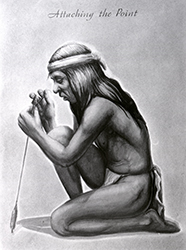 Loinclothed hobby; Obrzek dne - the picture od the day - awa rel - Native american is making his arrow