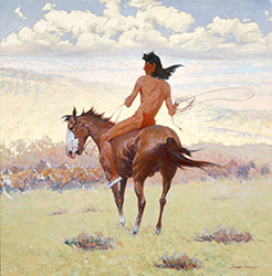 Loinclothed hobby; Obrzek dne - the picture od the day - awa rel -  art of Frederic Remington, Pony Herder