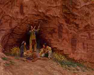 Loinclothed hobby; Obrzek dne - the picture od the day - awa rel - Art of James Ayers, Whispers Of The Anasazi - Ute