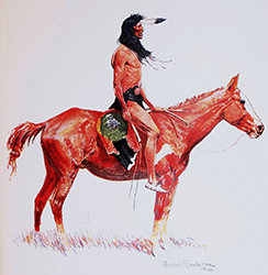 Loinclothed hobby; Obrzek dne - the picture od the day - awa rel -  Art of Frederic Remington, An Indian Brave