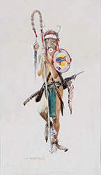 Loinclothed hobby; Obrzek dne - the picture od the day - awa rel -  Art of Olaf Carl Seltzer, Medicine Man