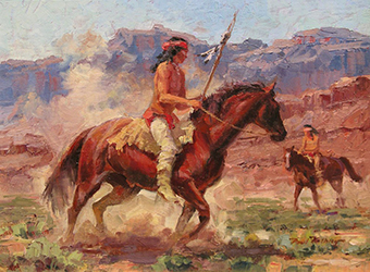 Loinclothed hobby; Obrzek dne - the picture od the day - awa rel - Indians riding their horses