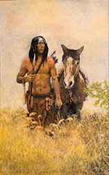 Loinclothed hobby; Obrzek dne - the picture od the day - awa rel - Art of Howard Terpning, Native American With Horse