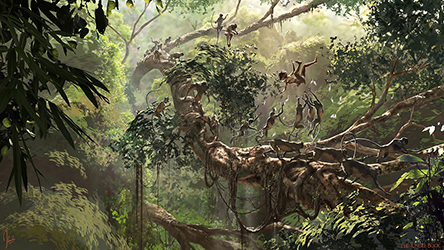 Loinclothed hobby; Obrzek dne - the picture od the day - awa rel - The Jungle Book Concept Art, Art of Jonathan Bach