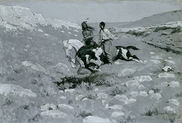 Loinclothed hobby; Obrzek dne - the picture od the day - awa rel - Art of Frederic Remington - Ceremony of the Fastest Horse