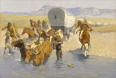 Loinclothed hobby; Obrzek dne - the picture od the day - awa rel - Art of  Frederic Remington - The Emigrants