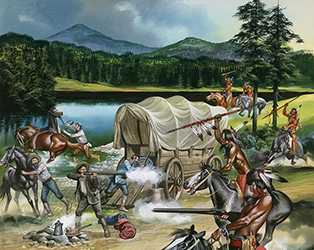 Loinclothed hobby; Obrzek dne - the picture od the day - awa rel - Art of Ron Embleton, The Winning of the West - The Nez Perce 