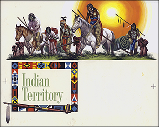 Loinclothed hobby; Obrzek dne - the picture od the day - awa rel - Art of Ron Embleton, The War of 1812  - Natives in Indian Territory 