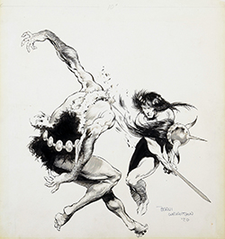 Loinclothed hobby; Obrzek dne - the picture od the day - awa rel - Art of Bernie Wrightson, Conan Try-Out 