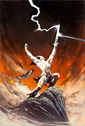 Loinclothed hobby; Obrzek dne - the picture od the day - awa rel - Art of Frank Frazetta, Against The Gods 