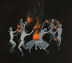 Loinclothed hobby; Obrzek dne - the picture od the day - awa rel - Art of  Beatien Yazz, Yeibachi (Fire Dance), 1977