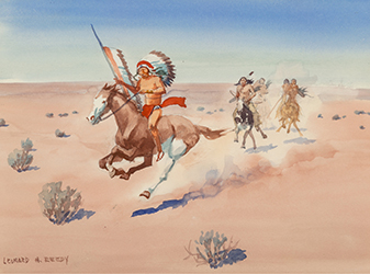 Loinclothed hobby; Obrzek dne - the picture od the day - awa rel - Cheyenne Warrior, Art by Leonard Howard Reedy
