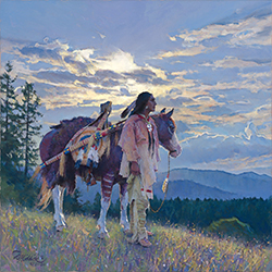 Loinclothed hobby; Obrzek dne - the picture od the day - awa rel - Horse nad his master - 
Art by R. S. Riddick