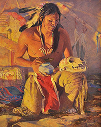 Loinclothed hobby; Obrzek dne - the picture od the day - awa rel -   Art of David Mann, Spirit Brothers