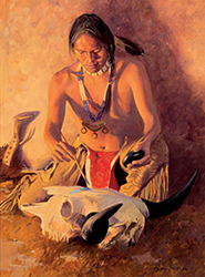 Loinclothed hobby; Obrzek dne - the picture od the day - awa rel -   Art of David Mann, White Bone & Spirit Paint