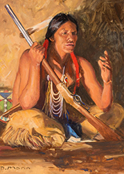 Loinclothed hobby; Obrzek dne - the picture od the day - awa rel -   Art of David Mann, The Negotiator