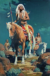 Loinclothed hobby; Obrzek dne - the picture od the day - awa rel -   Art of David Mann, Omen in the Sky
