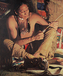 Loinclothed hobby; Obrzek dne - the picture od the day - awa rel -   Art of David Mann, Dogwood Arrow