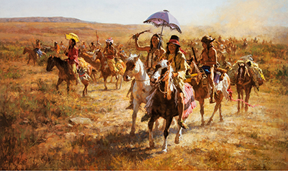 Loinclothed hobby; Obrzek dne - the picture od the day - awa rel -  Art of Howard A. Terpning, Comanche Spoilers
