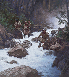 Loinclothed hobby; Obrzek dne - the picture od the day - awa rel -   Art of Howard A. Terpning, Pursued