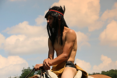 Loinclothed hobby; Obrzek dne - the picture od the day - awa rel -   Native indian reenactor