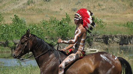 Loinclothed hobby; Obrzek dne - the picture od the day - awa rel - Little Bighorn Battle Reenactment