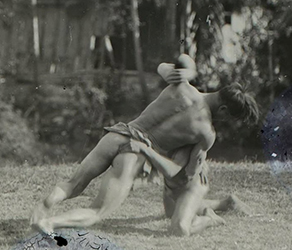 Loinclothed hobby; Obrzek dne - the picture od the day - awa rel - Vintage Vietnam ~ loinclothed wrestlers