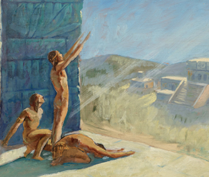 Loinclothed hobby; Obrzek dne - the picture od the day - awa rel - Aztec,  Maynard Dixon