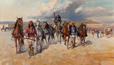 Loinclothed hobby; Obrzek dne - the picture od the day - awa rel - Art of Carl E. Hantman - Fresh Horses