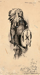 Loinclothed hobby; Obrzek dne - the picture od the day - awa rel - Art of Victor Perard  - Indian Warrior