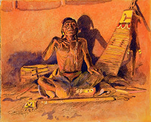 Loinclothed hobby; Obrzek dne - the picture od the day - awa rel - The Story Teller ~ By Charles Marion Russell