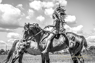 Loinclothed hobby; Obrzek dne - the picture od the day - awa rel - photo by Sara Liberte - 2022 Little Big Horn Battle Reenactment