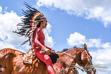 Loinclothed hobby; Obrzek dne - the picture od the day - awa rel - photo by Sara Liberte - 2022 Little Big Horn Battle Reenactment