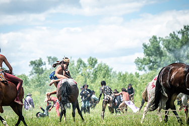 Loinclothed hobby; Obrzek dne - the picture od the day - awa rel - photo by Sara Liberte - 2022 Little Big Horn Battle Reenactment