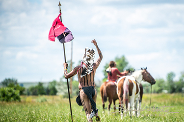 Loinclothed hobby; Obrzek dne - the picture od the day - awa rel - photo by Sara Liberte - 2022 Little Big Horn Battle Reenactment