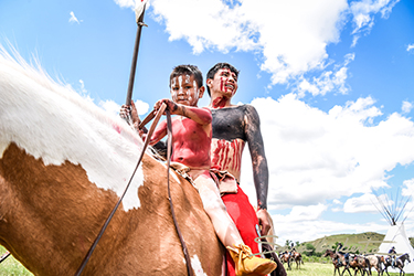 Loinclothed hobby; Obrzek dne - the picture od the day - awa rel - photo by Sara Liberte - 2022 Little Big Horn Battle Reenactment