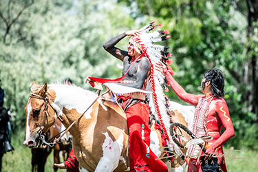 Loinclothed hobby; Obrzek dne - the picture od the day - awa rel - photo by Sara Liberte - 2022 Little Big Horn Battle Reenactment