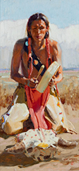 Loinclothed hobby; Obrzek dne - the picture od the day - awa rel - John Moyers art - Song of the Buffalo ~ 2000