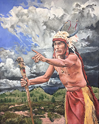 Loinclothed hobby; Obrzek dne - the picture od the day - awa rel - Victor Blakey Fine Art - Red loincloth