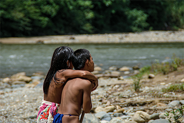 Loinclothed hobby; Obrzek dne - the picture od the day - awa rel - Panama, Kalu Yala Camp, photo by Marko Kojic