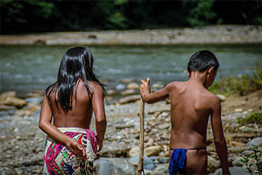 Loinclothed hobby; Obrzek dne - the picture od the day - awa rel - Panama, Kalu Yala Camp, photo by Marko Kojic