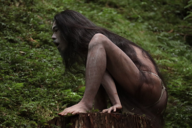 Loinclothed hobby; Obrzek dne - the picture od the day - awa rel - Butoh dancer (aka savage in the forest) 1/8