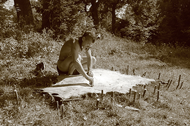 Loinclothed hobby; Obrzek dne - the picture od the day - awa rel - Reenacting event, Czech