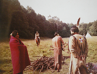 Loinclothed hobby; Obrzek dne - the picture od the day - awa rel - Indini z beh Dunaje, rok 1984