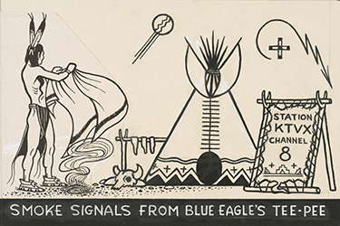 Loinclothed hobby; Obrzek dne - the picture od the day - awa rel - by Acee Blue Eagle  - Smoke Signals from Blue Eagle's Tee-Pee